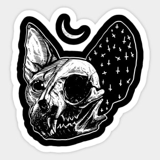 Cat Skull Sticker